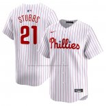 Camiseta Beisbol Hombre Philadelphia Phillies Garrett Stubbs Primera Limited Blanco
