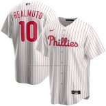 Camiseta Beisbol Hombre Philadelphia Phillies JT Realmuto Primera Replica Blanco