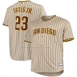 Camiseta Beisbol Hombre San Diego Padres Fernando Tatis Jr. Sand Big & Tall Replica Marron