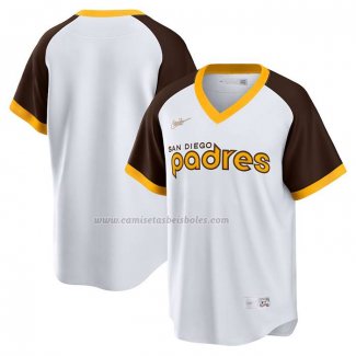 Camiseta Beisbol Hombre San Diego Padres Primera Cooperstown Collection Blanco