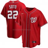 Camiseta Beisbol Hombre Washington Nationals Juan Soto Alterno Replica Rojo