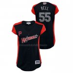 Camiseta Beisbol Mujer All Star 2019 Pittsburgh Pirates Josh Bell Workout National League Azul Camiseta Beisbol Mujer All Star 2019 Pittsburgh Pirates Josh Bell Workout National League Azul