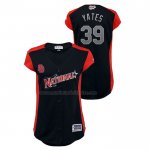 Camiseta Beisbol Mujer All Star 2019 San Diego Padres Kirby Yates Workout National League Azul Camiseta Beisbol Mujer All Star 2019 San Diego Padres Kirby Yates Workout National League Azul