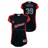 Camiseta Beisbol Mujer All Star 2019 San Diego Padres Kirby Yates Workout National League Azul
