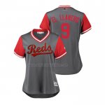 Camiseta Beisbol Mujer Cincinnati Reds Jose Peraza 2018 LLWS Players Weekend El Llanero Gris
