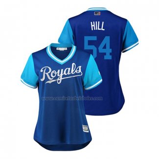 Camiseta Beisbol Mujer Kansas City Royals Tim Hill 2018 LLWS Players Weekend Hill Azul