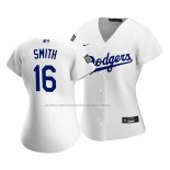 Camiseta Beisbol Mujer Los Angeles Dodgers Will Smith Replica Primera 2020 Blanco