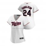 Camiseta Beisbol Mujer Minnesota Twins Josh Donaldson Replica Primera 2020 Blanco