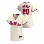 Camiseta Beisbol Mujer Philadelphia Phillies Mike Schmidt Replica Alterno 2020 Crema Camiseta Beisbol Mujer Philadelphia Phillies Mike Schmidt Replica Alterno 2020 Crema