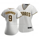Camiseta Beisbol Mujer San Diego Padres Jake Cronenworth Replica Primera Blanco