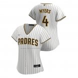 Camiseta Beisbol Mujer San Diego Padres Wil Myers Replica Primera 2020 Blanco