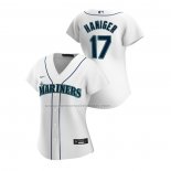 Camiseta Beisbol Mujer Seattle Mariners Mitch Haniger Replica Primera 2020 Blanco