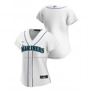 Camiseta Beisbol Mujer Seattle Mariners Replica Primera 2020 Blanco