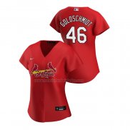 Camiseta Beisbol Mujer St. Louis Cardinals Kolten Wong 2018 LLWS Players Weekend The Pebble Rojo