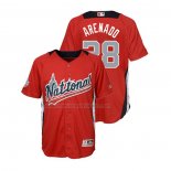 Camiseta Beisbol Nino All Star 2018 Nolan Arenado Primera Run Derby National League Rojo