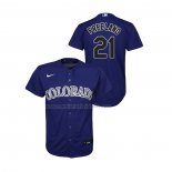 Camiseta Beisbol Nino Colorado Rockies Kyle Freeland Replica Alterno Violeta
