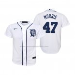 Camiseta Beisbol Nino Detroit Tigers Jack Morris Replica Primera Blanco