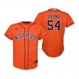 Camiseta Beisbol Nino Houston Astros Roberto Osuna Replica Alterno Naranja