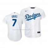 Camiseta Beisbol Nino Los Angeles Dodgers Julio Urias Replica Primera 2020 Blanco