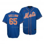 Camiseta Beisbol Nino New York Mets Robert Gsellman Replica Cool Base Azul