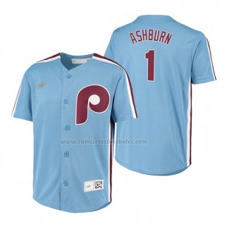 Camiseta Beisbol Nino Philadelphia Phillies Richie Ashburn Cooperstown Collection Road Azul