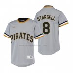 Camiseta Beisbol Nino Pittsburgh Pirates Willie Stargell Cooperstown Collection Road Gris Camiseta Beisbol Nino Pittsburgh Pirates Willie Stargell Cooperstown Collection Road Gris