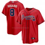 Camiseta Beisbol Hombre Atlanta Braves Eddie Rosario Alternate Replica Rojo