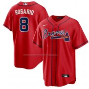 Camiseta Beisbol Hombre Atlanta Braves Eddie Rosario Alternate Replica Rojo