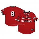 Camiseta Beisbol Hombre Birmingham Barons 8 Rings & Crwns Mesh Replica V-Neck Rojo