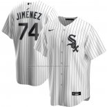 Camiseta Beisbol Hombre Chicago White Sox Eloy Jimenez Primera Replica Blanco
