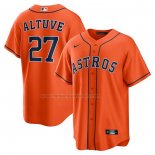 Camiseta Beisbol Hombre Houston Astros Jose Abreu Alterno Replica Naranja