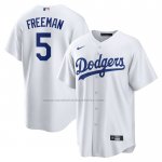 Camiseta Beisbol Hombre Los Angeles Dodgers Freddie Freeman Replica Blanco Camiseta Beisbol Hombre Los Angeles Dodgers Freddie Freeman Replica Blanco
