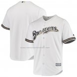 Camiseta Beisbol Hombre Milwaukee Brewers Majestic Blanco