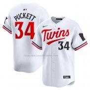 Camiseta Beisbol Hombre Minnesota Twins Kirby Puckett Primera Limited Blanco