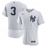 Camiseta Beisbol Hombre New York Yankees Babe Ruth Primera Autentico Retired Blanco