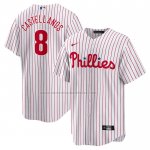Camiseta Beisbol Hombre Philadelphia Phillies Nick Castellanos Replica Blanco Camiseta Beisbol Hombre Philadelphia Phillies Nick Castellanos Replica Blanco