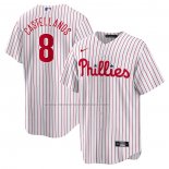 Camiseta Beisbol Hombre Philadelphia Phillies Nick Castellanos Replica Blanco