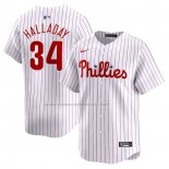 Camiseta Beisbol Hombre Philadelphia Phillies Roy Halladay Primera Limited Blanco