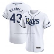 Camiseta Beisbol Hombre Tampa Bay Rays Harold Ramirez Primera Elite Blanco