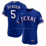 Camiseta Beisbol Hombre Texas Rangers Corey Seager Alterno Autentico Azul
