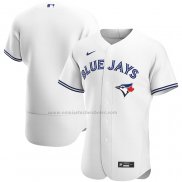 Camiseta Beisbol Hombre Toronto Blue Jays Primera Autentico Blanco