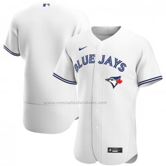 Camiseta Beisbol Hombre Toronto Blue Jays Primera Autentico Blanco