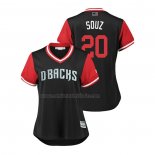 Camiseta Beisbol Mujer Arizona Diamondbacks Steven Souza Jr. 2018 LLWS Players Weekend Souz Negro