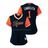 Camiseta Beisbol Mujer Detroit Tigers Jose Iglesias 2018 LLWS Players Weekend Candelita Azul