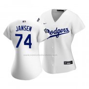 Camiseta Beisbol Mujer Los Angeles Dodgers Kenley Jansen Replica Primera 2020 Blanco