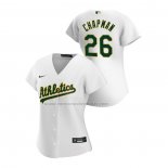 Camiseta Beisbol Mujer Oakland Athletics Matt Chapman Replica Primera 2020 Blanco