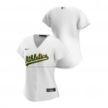 Camiseta Beisbol Mujer Oakland Athletics Replica Primera 2020 Blanco