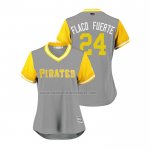 Camiseta Beisbol Mujer Pittsburgh Pirates Chris Archer 2018 LLWS Players Weekend Flaco Fuerte Gris