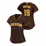 Camiseta Beisbol Mujer San Diego Padres Tony Gwynn Replica Road 2020 Marron