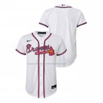 Camiseta Beisbol Nino Atlanta Braves Replica Primera Blanco